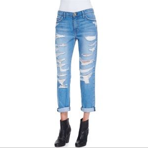 Current/Elliott The Fling Tattered Destroyed Jeans Size 28